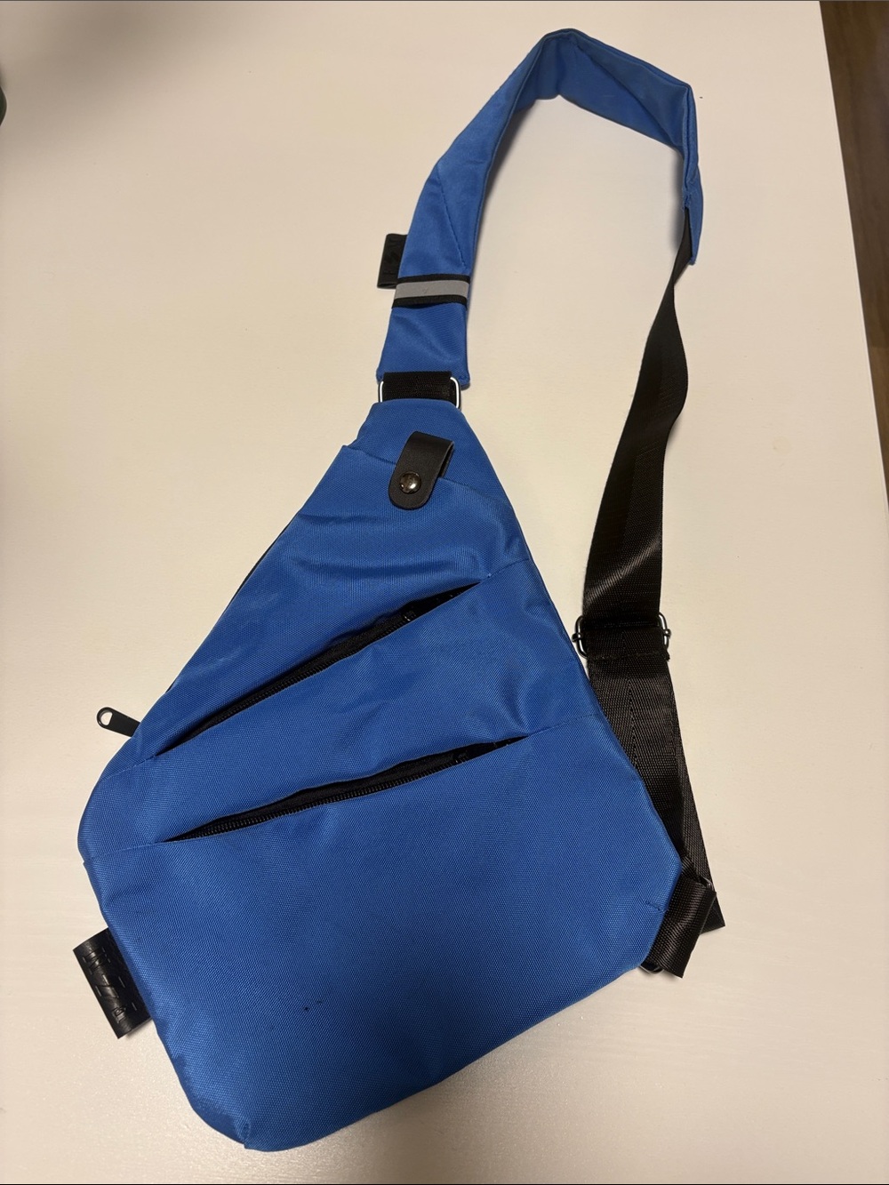 Men's Blue Sling Belt Bag - Minimal Everyday Carry